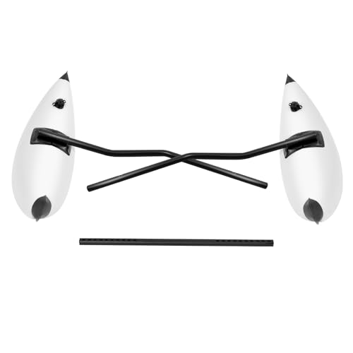 KiwiHood Aufblasbare Kajak Ausleger mit verstellbaren Aluminium-Stangen und Doppelventilen für verbesserte Sicherheit und Stabilität beim Angeln, Paddeln und Wassersport