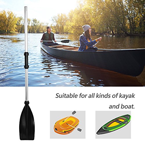 Aluminium Kajakpaddel 2 Stück für Kanu Kayak Surfboard Schlauchboot Ruder, Stand-Up Paddling Board Stechpaddel 126cm, perfekt für Wassersportler