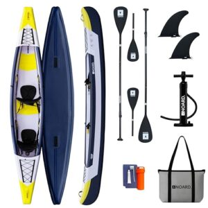 Robuster Kajak für Abenteuer auf dem Wasser, mit ergonomischem Sitzsystem und vollständigem Zubehör