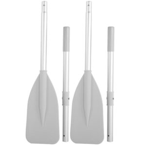 Culnflun Doppelaluminium-Paddel 132 cm, Set für Kanus und aufblasbare Boote, Schwarz