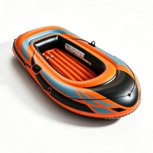 Aufblasbares Schlauchboot für Erwachsene, ideal für Freizeitaktivitäten im Wasser, See- oder Flussfahrt, stabil und einfach zu transportieren.