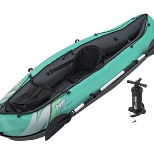 Ventura Elite X1, stabiles und wasserdichtes Kayak für den Wassersport, 9'2" x 34" / 2.80m x 86cm, Teal and Grey Farbe, Polyurethane Material, 12 lbs / 5.44 kg Gewicht