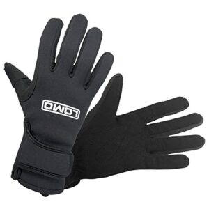 Lomo Kajak-Handschuhe mit Neopren-Handfläche und schwarzer Farbe - ideal für Kajak- oder Kanufahrten