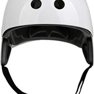 Wassersport-Sicherheitshelm für Kajakfahren, Kitesurfen, Windsurfen, Segeln und Skaten (57–62 cm) in weißer Farbe. Der Helm bietet einen hervorragenden Schutz vor Unfällen und ist atmungsaktiv.