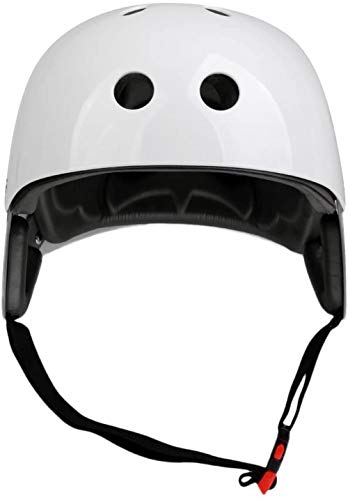 Wassersport-Sicherheitshelm für Kajakfahren, Kitesurfen, Windsurfen, Segeln und Skaten (57–62 cm) in weißer Farbe. Der Helm bietet einen hervorragenden Schutz vor Unfällen und ist atmungsaktiv.