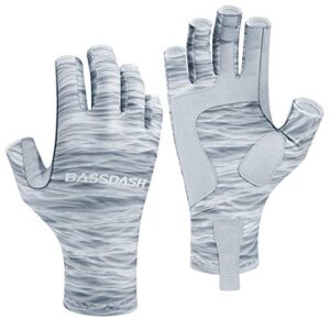 Bassdash ALTIMATE UPF 50+ Damen Angeln Handschuhe UV Sonnenschutz Fingerlose für Kajakfahren Paddeln Wandern Radfahren Fahren Training