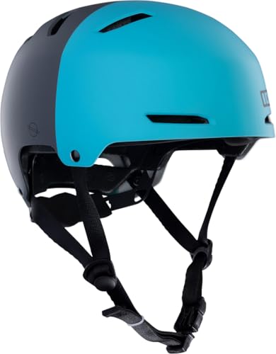 Ion Slash CORE Helm 2025 Multicolour, S/M - ein blauer und schwarzer Schutzhelm auf weißem Hintergrund