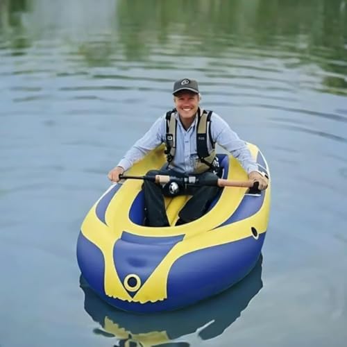 Schlauchboot für Erwachsene - Aufblasbares Kajak 234cm/92inch mit Pumpe, Stabiler Aufbau, ideal für Freizeitaktivitäten im Wasser, See- oder Flussfahrt, einfach zu transportieren
