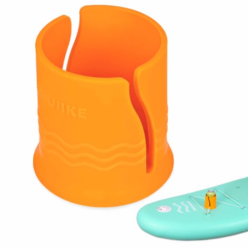 Flexibler SUP Getränkehalter mit Gummiseil, ideal für Stand Up Paddle Boards und Wassersportgeräte. Sichere Fixierung von Dosen und Flaschen.