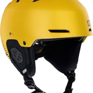 Sicherheits-Helm für Motorradfahrer oder Mountainbiker, ION Slash AMP Helm 2025 in Mustard-Farbe, S/M Größe