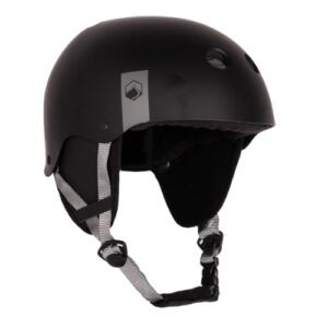 Schutz für Kopf bei Wasser- und Freizeitsport, hochwertiger Helm mit Blackout-Look und präzisen Anpassungsmöglichkeiten