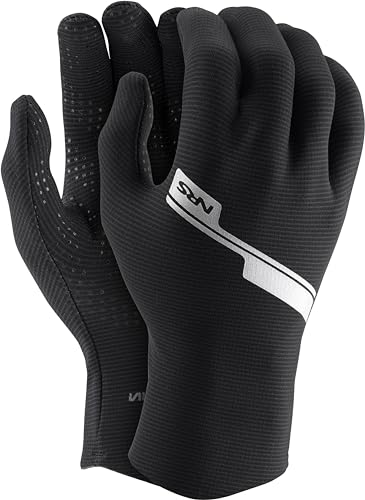 Schwarze Handschuhe für Herren, XXL Größe, Hydroskin 0.5 Material, Wasserabweisend, DWR-Beschichtung